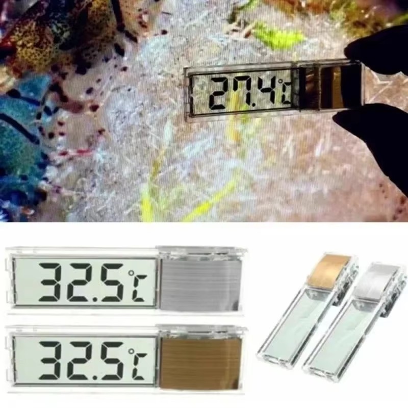 Aquarium Planted Seeds - Thermomètre d'aquarium numérique 3D LED électronique