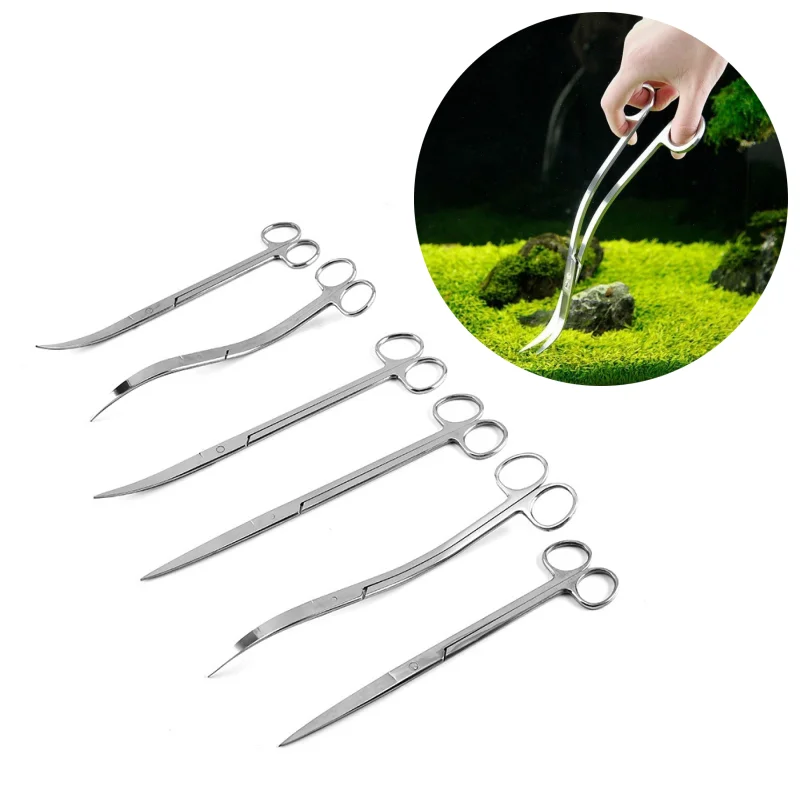 Aquarium Plant Grass - Outils de ciseaux d'aquarium, pincettes pour
