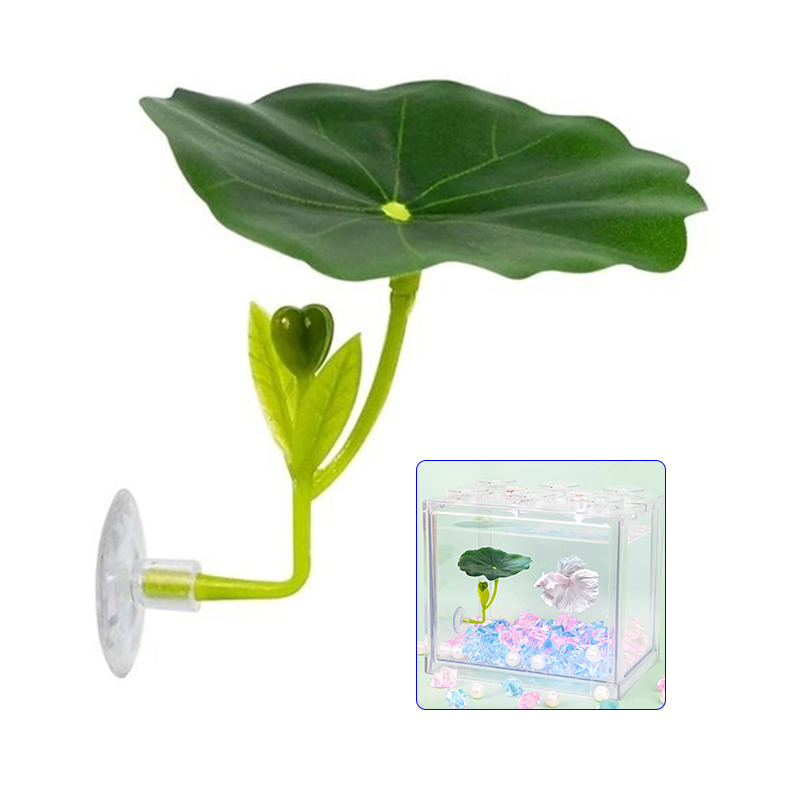 Planted Aquarium Betta - Hamac à feuilles vertes pour poissons