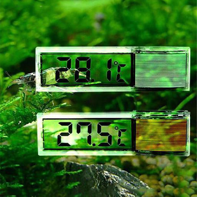Aquarium Planted Seeds - Thermomètre d'aquarium étanche 3D numérique LCD