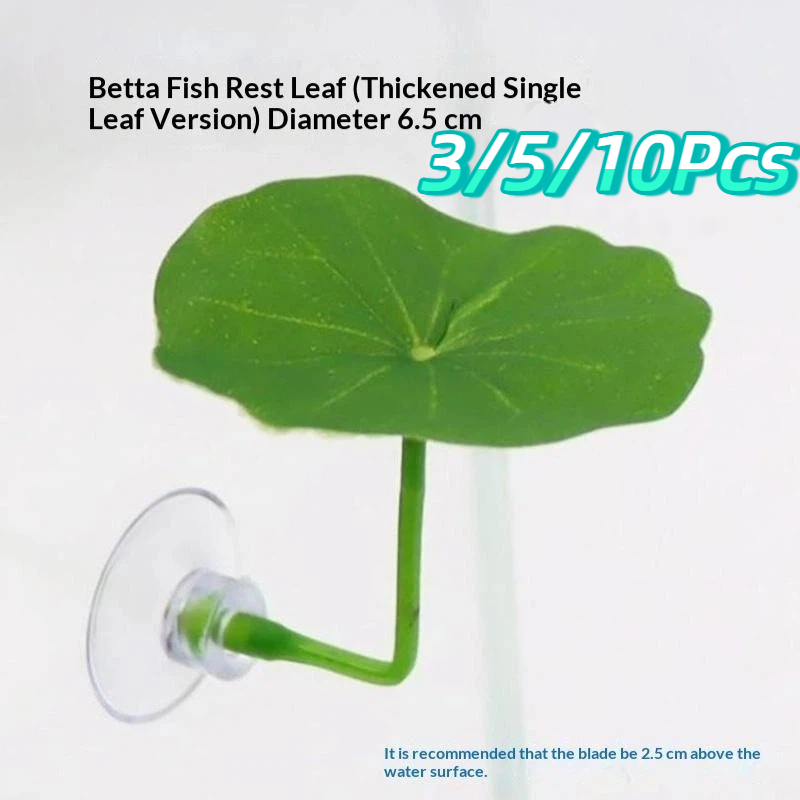 Planted Aquarium Betta - Feuille de lotus simulée en plastique