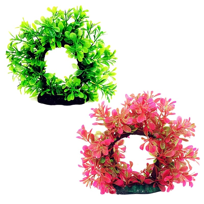 Aquarium Plant Diseases - Couronne sous-marine artificielle sous-marine en plastique