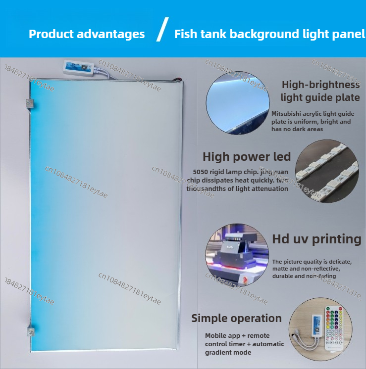 Panneau lumineux de fond d'aqu - Aquarium Plant avis et prix