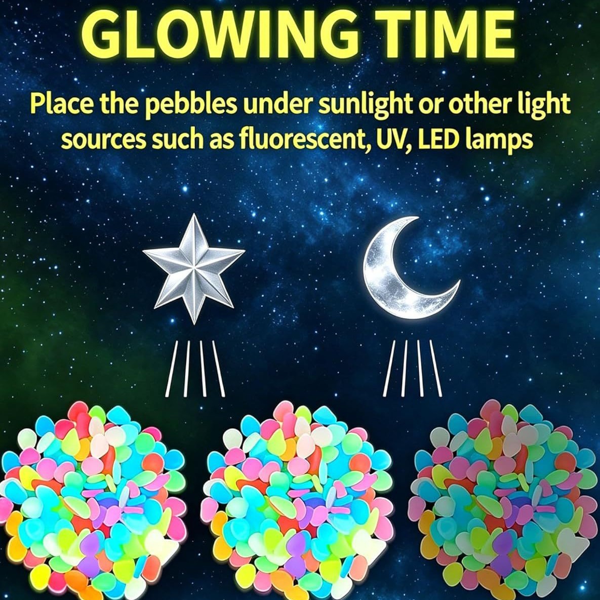Galets lumineux colorés qui br - Aquarium Plant avis et prix