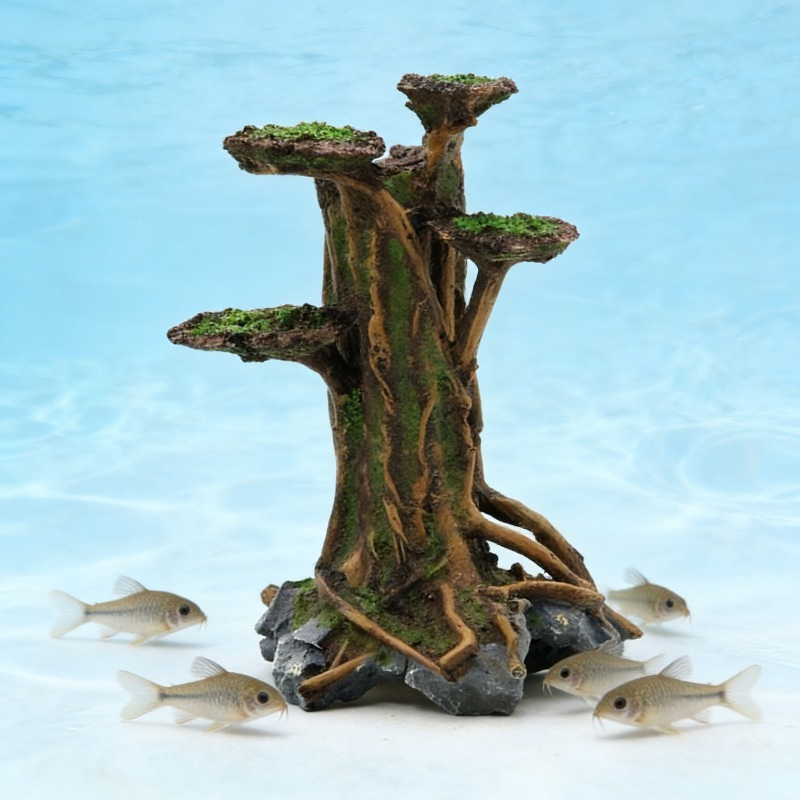 Décoration d'aquarium en résin - Aquarium Planted Tree avis et prix