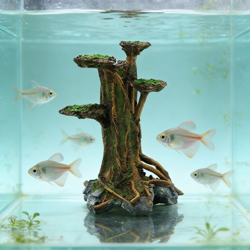 Décoration d'aquarium en résin - Aquarium Planted Tree avis et prix