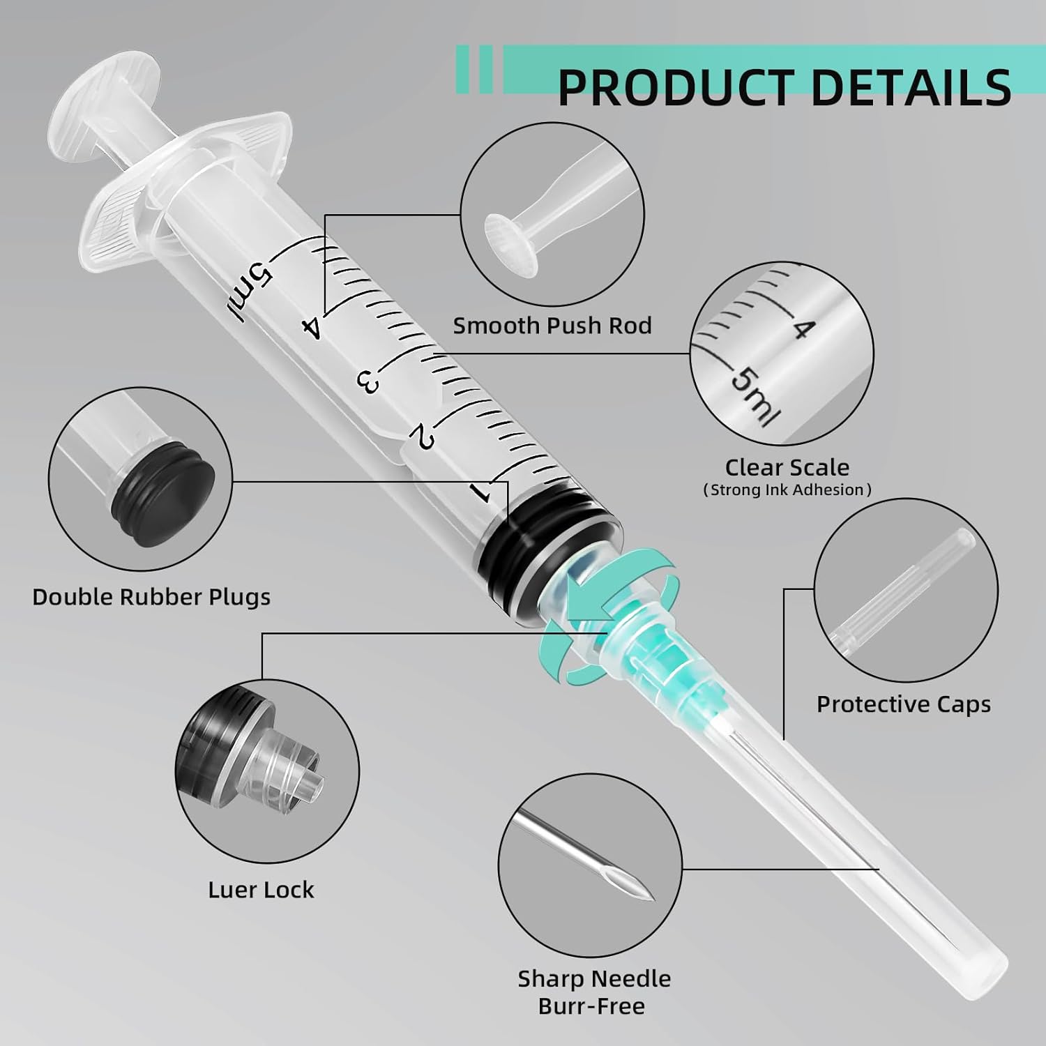 Seringue Luer Lock de 5 ml, ad - Aquarium Plant avis et prix