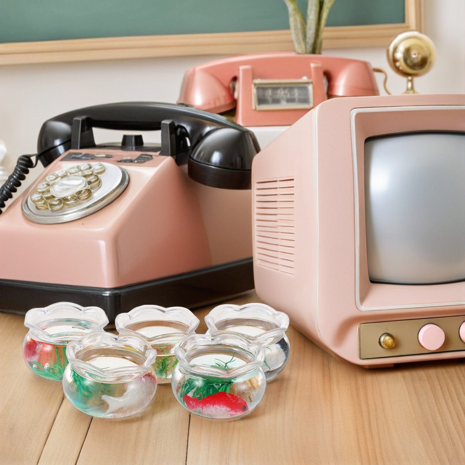 5 pièces de mini aquariums ron - Aquarium Plant avis et prix